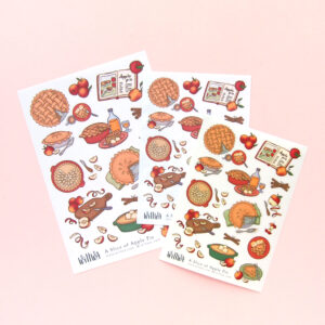 A Slice of Apple Pie Stickers - Design by Willwa