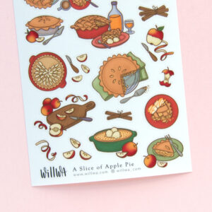 A Slice of Apple Pie Stickers - Design by Willwa