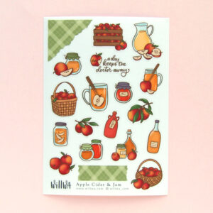 Apple Cider and Jam Stickers - Design by Willwa