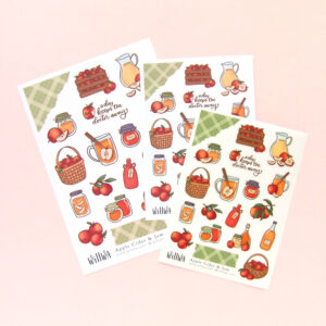 Apple Cider and Jam Stickers - Design by Willwa