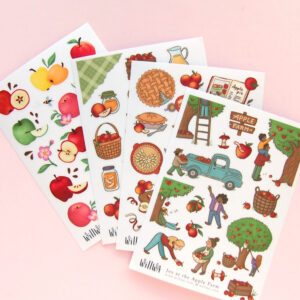 Joy at the Apple Farm Stickers - Design by Willwa