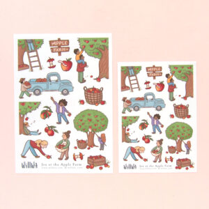 Joy at the Apple Farm Stickers - Design by Willwa
