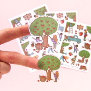 Joy at the Apple Farm Stickers - Design by Willwa