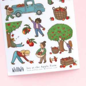 Joy at the Apple Farm Stickers - Design by Willwa