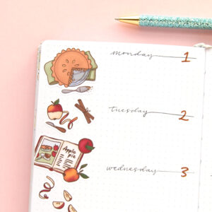 A Slice of Apple Pie Stickers - Design by Willwa
