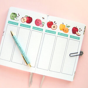 Sweet Apples and Florals Stickers - Design by Willwa