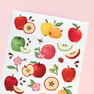 Sweet Apples and Florals Stickers - Design by Willwa