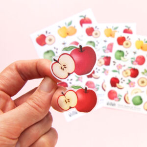 Sweet Apples and Florals Stickers - Design by Willwa