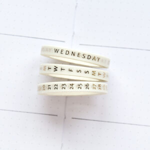 Days and Dates Slim Washi Tape Set - Design by Willwa