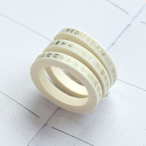 Days and Dates Slim Washi Tape Set - Design by Willwa