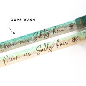Good Vibes Oops washi tape - Design by Willwa