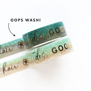 Good Vibes Oops washi tape - Design by Willwa