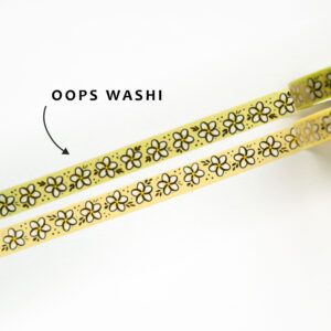 Plumeria Flowers Oops washi tape - Design by Willwa