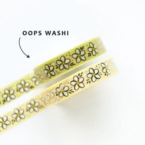 Plumeria Flowers Oops washi tape - Design by Willwa