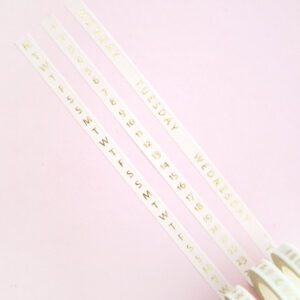 Days and Dates Slim Washi Tape Set - Design by Willwa