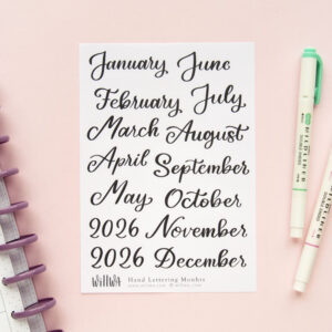 Monthly Stickers - Design by Willwa