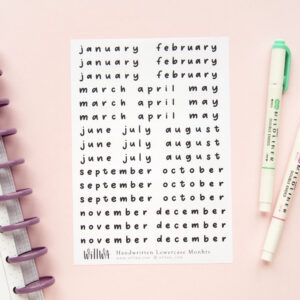 Monthly Stickers - Design by Willwa