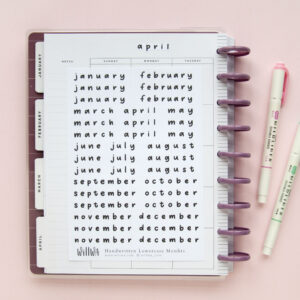 Monthly Stickers - Design by Willwa