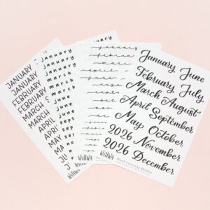 Monthly Stickers - Design by Willwa