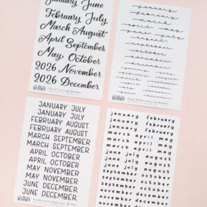 Monthly Stickers - Design by Willwa