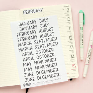 Monthly Stickers - Design by Willwa