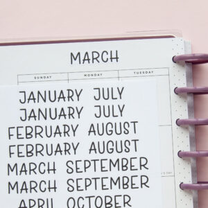 Monthly Stickers - Design by Willwa