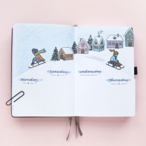 Skiing Holiday Sticker Bundle - Design by Willwa