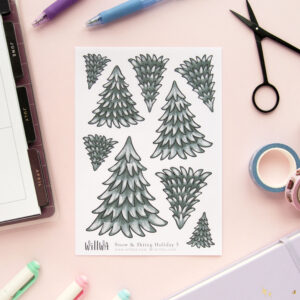 Skiing Holiday Sticker Bundle - Design by Willwa