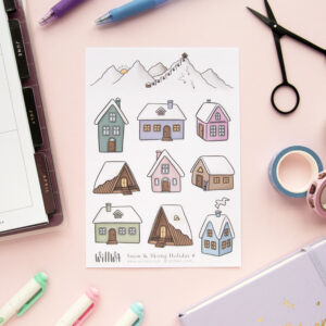 Skiing Holiday Sticker Bundle - Design by Willwa