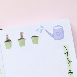 Cute Planting Girls Sticker Bundle - Design by Willwa