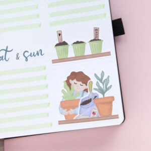 Cute Planting Girls Sticker Bundle - Design by Willwa