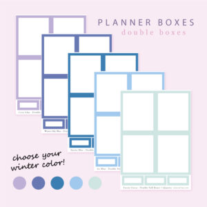 Winter Double Boxes Sticker - Design by Willwa