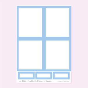 Winter Double Boxes Sticker - Design by Willwa