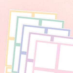 Spring Double Boxes Sticker - Design by Willwa