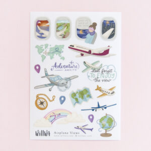 Airplane Views Stickers - Design by Willwa