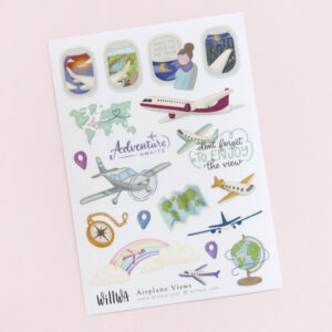 Airplane Views Stickers - Design by Willwa