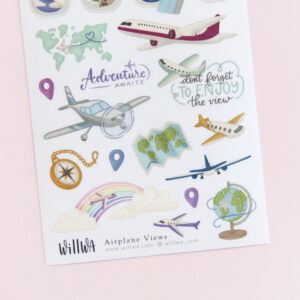 Airplane Views Stickers - Design by Willwa