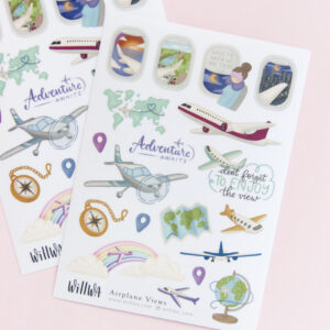 Airplane Views Stickers - Design by Willwa