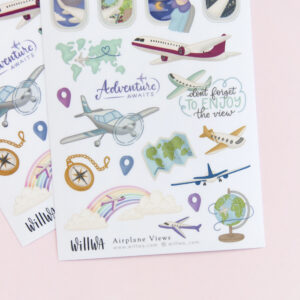 Airplane Views Stickers - Design by Willwa