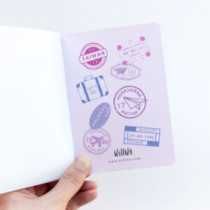 My Sticker Passport Reusable Sticker Book - Design by Willwa
