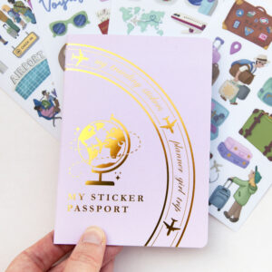 My Sticker Passport Reusable Sticker Book - Design by Willwa