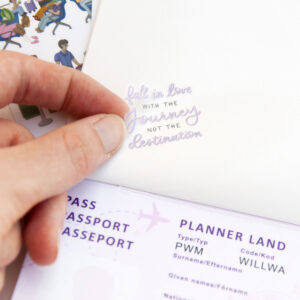 My Sticker Passport Reusable Sticker Book - Design by Willwa