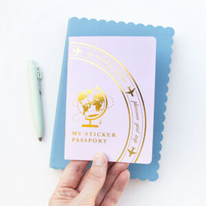 My Sticker Passport Reusable Sticker Book - Design by Willwa