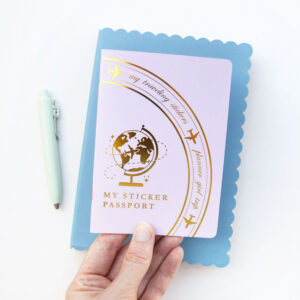 My Sticker Passport Reusable Sticker Book - Design by Willwa