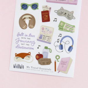 My Travel Essentials Stickers - Design by Willwa