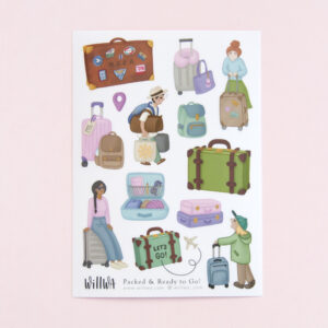 Packed and Ready to Go Stickers - Design by Willwa