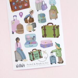 Packed and Ready to Go Stickers - Design by Willwa