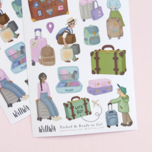 Packed and Ready to Go Stickers - Design by Willwa