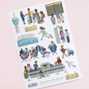 Scenes from the Airport Stickers - Design by Willwa