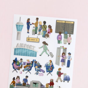 Scenes from the Airport Stickers - Design by Willwa